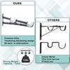 Curtain Rod Bracket,Adjustable Curtain Rod Holder,Double Curtain Brackets Wall Mount Curtain Rod Hook for Living Room