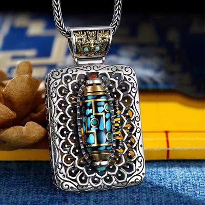 Biżuteria Turkusy Wisiorki Naszyjniki Vintage Wisiorek dla Mężczyzn Męskie Naszyjniki Bohemian Kobiety