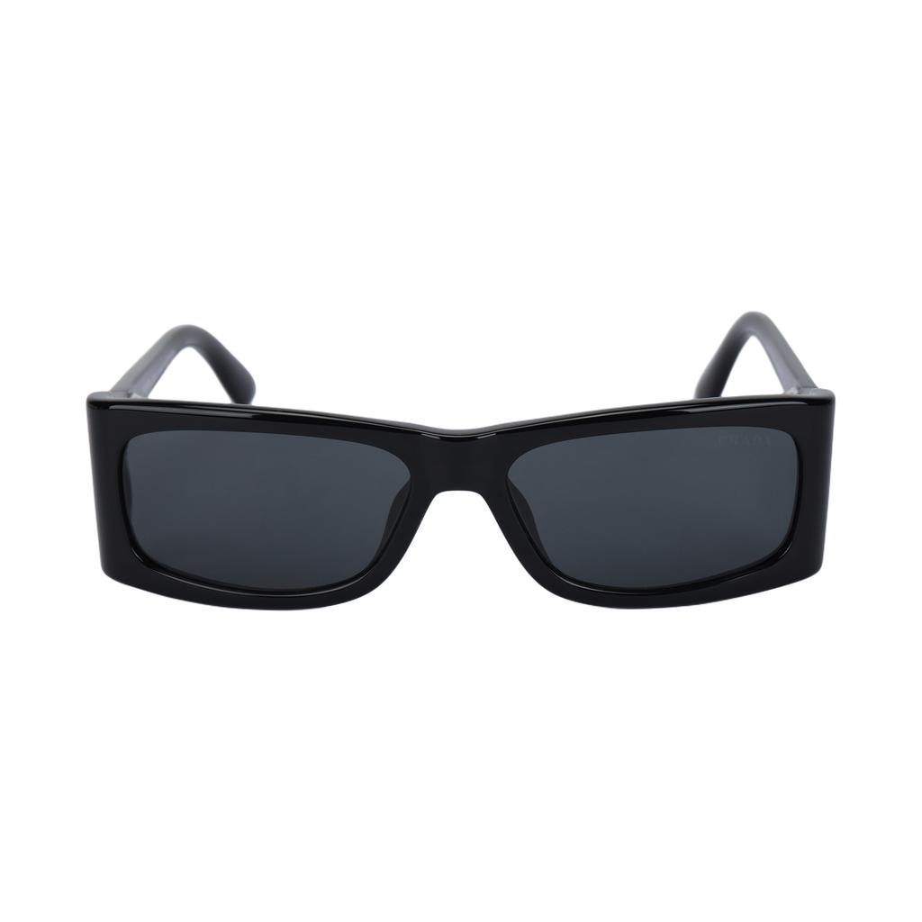 Prada Logo Design Square Sunglasses Men sunglasses Black 0PRB03S1AB5S0