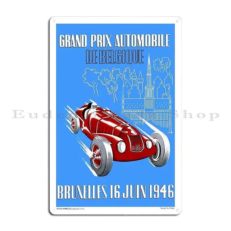 DEAUVILLE GRAND PRIX Belgian Grand Prix Race Poster Metal Designing Cinema Party Personalized Cave Tin Sign Poster 20x30cm(7.8x11.8inch)