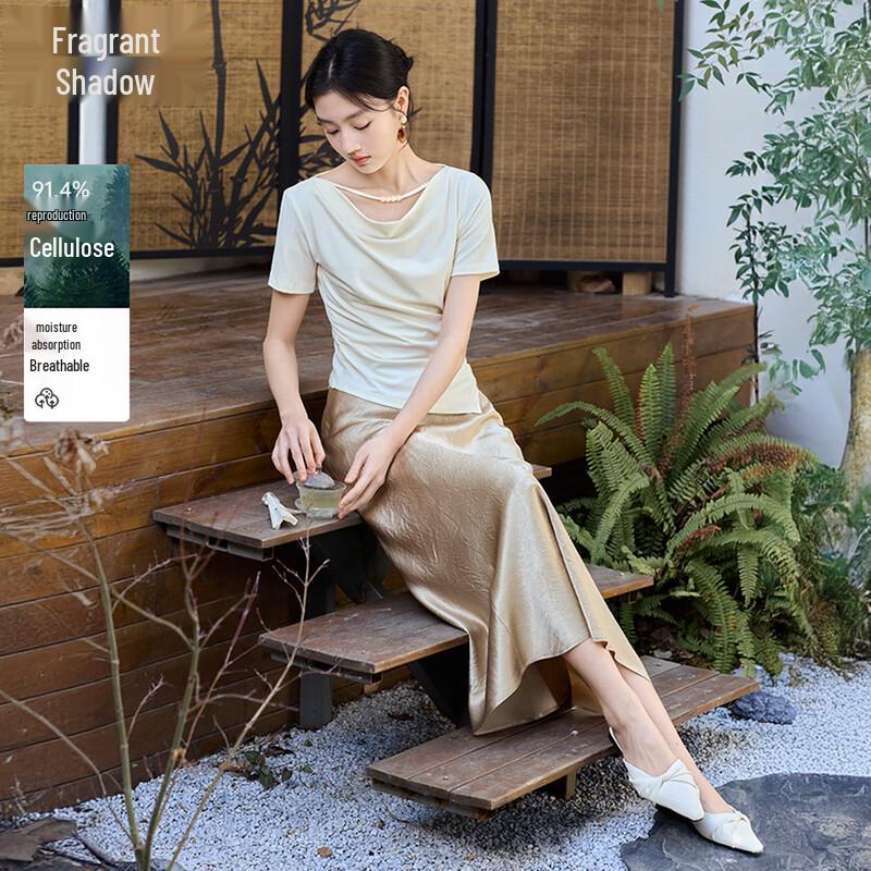 Xiangying Women s Solid Short-Sleeve T-Shirt S