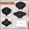 TrelaCo 6 Pcs Lipo Foam Board Set BBL Lumbar Molder AB Board Compression Abdominal Board Back Tummy Tuck Board Lumbar Supports (Black,White)