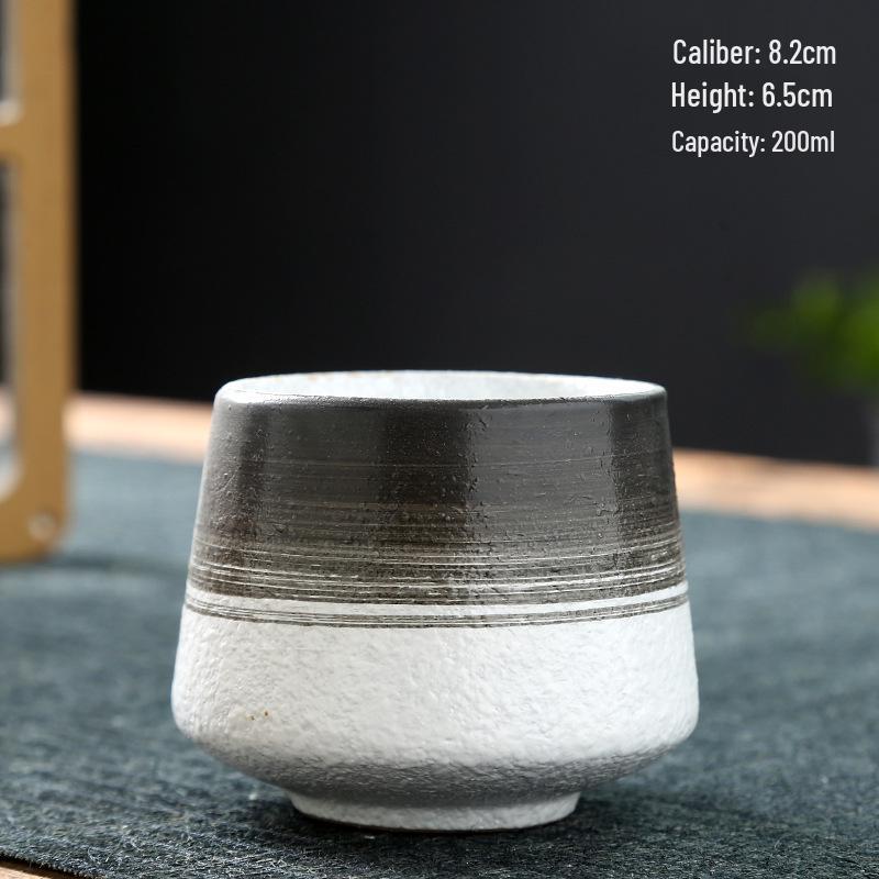 Retro Coarse Pottery Ceramic Coffee and Tea Cup for Home Use