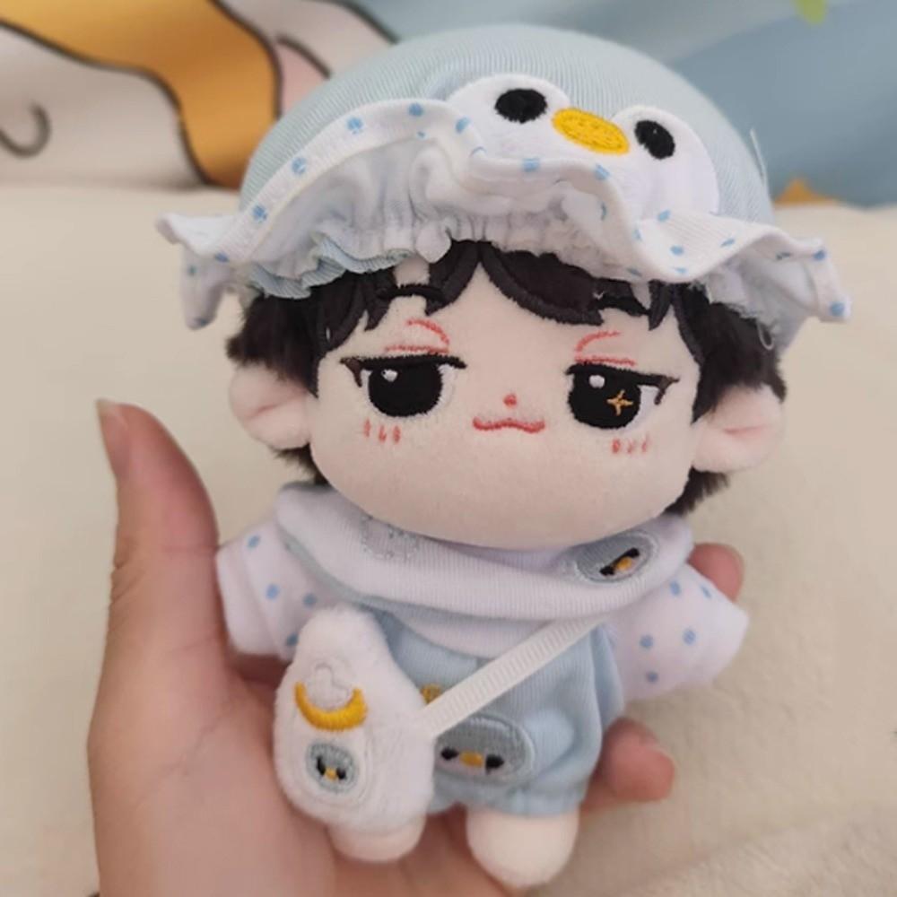 1 set Penguin Baby 10cm Cotton Doll Clothes Baby Bottle Outfit Cotton Doll's Clothes Set Mini Cartoon 10cm Doll Clothes