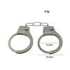 Pretend Play Silber Metall Handschellen mit Schlüssel Polizei Rolle Cosplay Werkzeuge Polizei Spielzeug für Kinder
