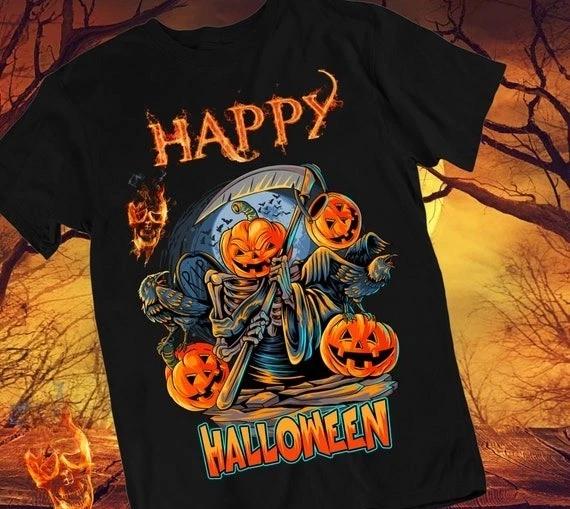 Halloween Shirt Scary Pumpkin Party S