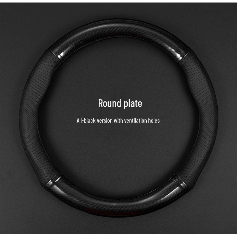 Kožený kryt volantu pro Volkswagen Polo (2004-2011) Uhlíkové vlákno