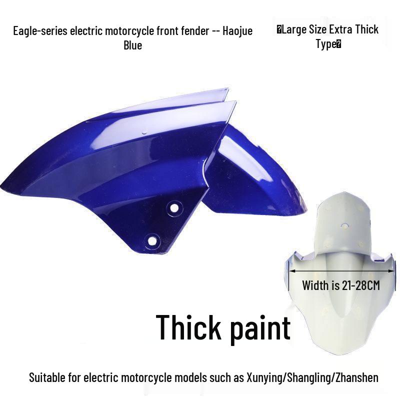 

Electric Motorcycle Fender for Front Wheel - Splash Guard Compatible with Aima, Yadea, Tai Ling, Lv Yuan, Xun Ying Models.