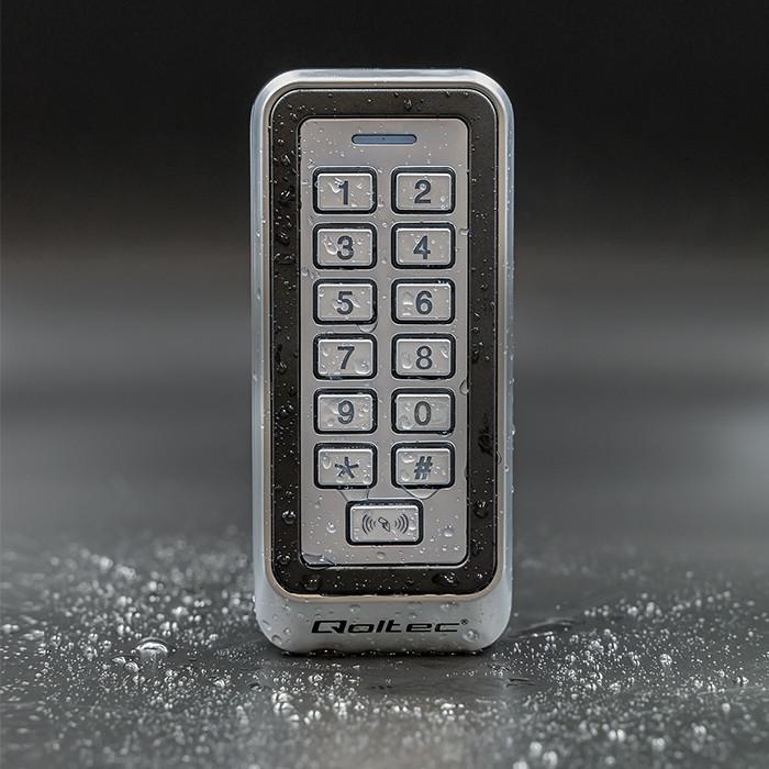 Qoltec Zamek szyfrowy TRITON  z czytnikiem RFID| kod | karta | brelok | IP68 | EM