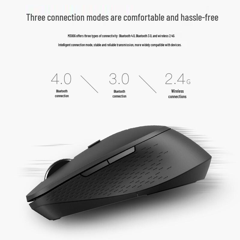 Rapoo M300G Wireless Bluetooth Ergonomic Silent Office Mouse