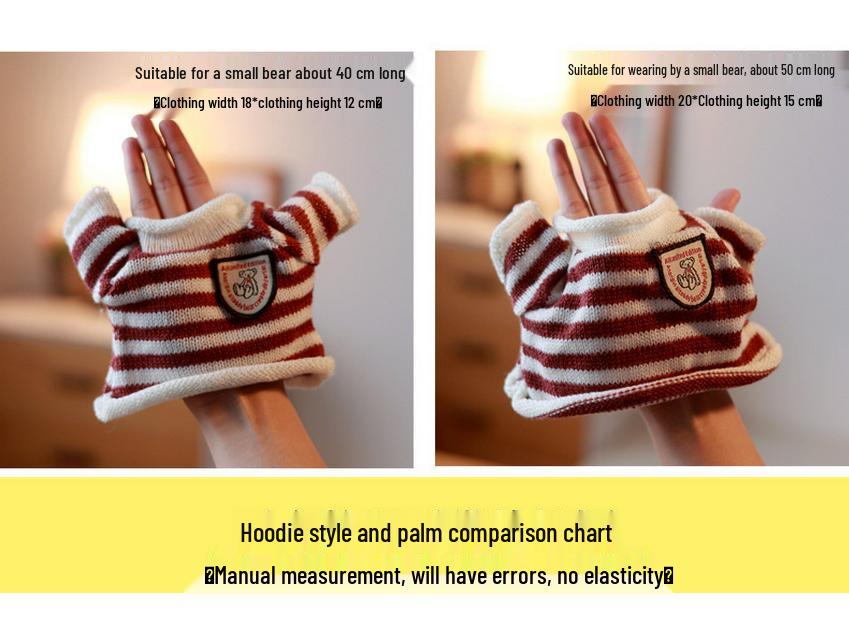 Teddy Bear Sweatshirt: Plush Doll Clothing Accessory