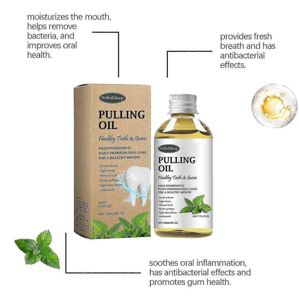 Woodsleep Coconut Mouthwash Fresh Breath Odor Mild Care Clean Teeth Care Mouthwash