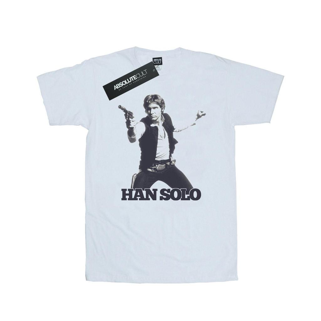 Star Wars Mens Han Solo Retro Photo T-Shirt
