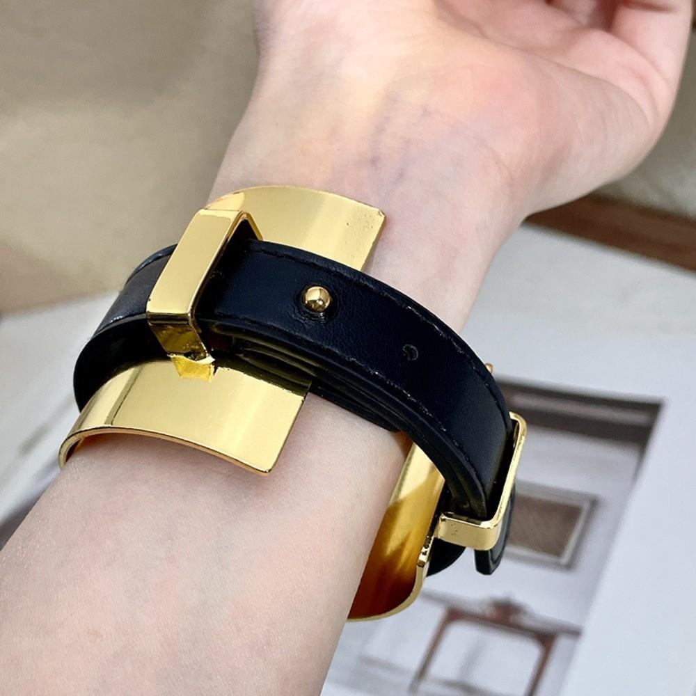 Silver Exaggerated Metal Bangle Golden Women Open Bangle Festival Gifts