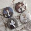 Conjunto de Insígnias de Férias de Inverno Bungo Stray Dogs: Merchandise de Personagens Dazai, Nakahara, Akutagawa, Nakajima