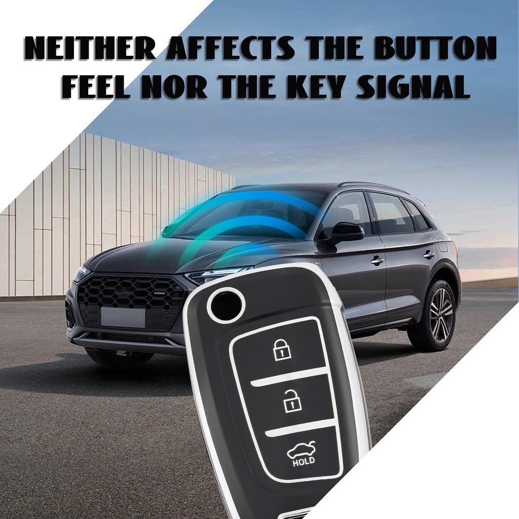 Car Remote Key Case Cover For Hyundai Tucson 2022 2023 Accent Solaris Elantra I30 I35 I40 Kona Celesta Sonata Creta Key Cover