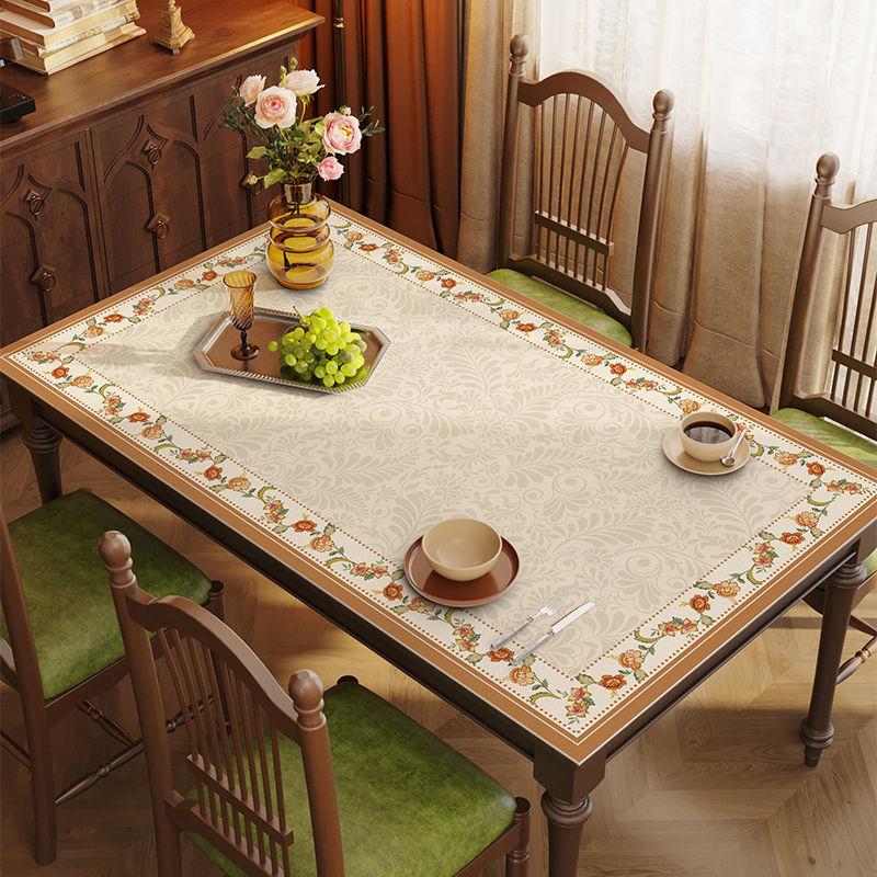 Leichter Luxus Esstischmatte, Tischdecke, Wasserdicht, Ölfest, Nicht bügeln, Premium Kaffeetischmatte, Verbrühschutz und Wärmeisolierung für Desktop