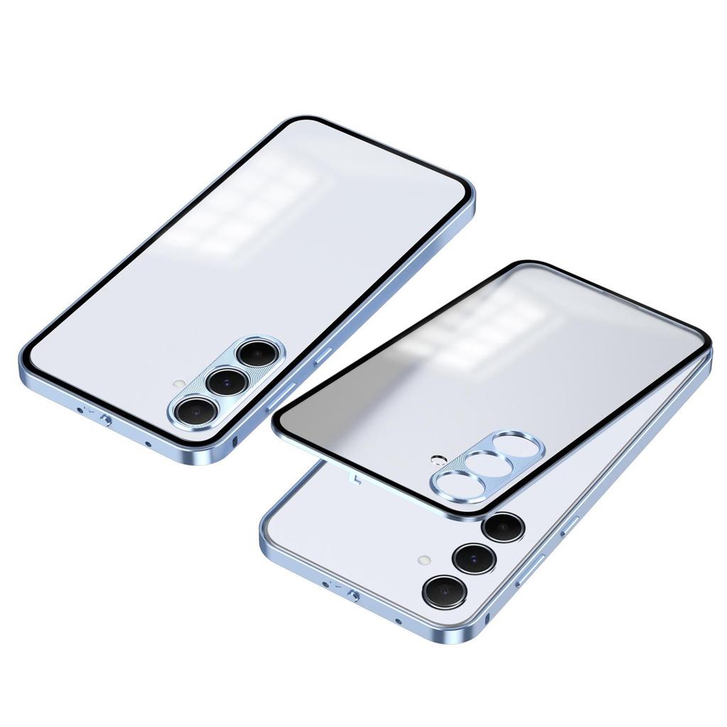 Samsung A55 Metal Frame Snap-On A15 Phone Case, Single-Sided Frosted for Samsung A35, S24FE Compatible.