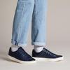 Clarks Ancosta Lace Genuine Leather Lightweight and Navy Size cm Men's Sneakers, Comfortable, Leather, 24.0
