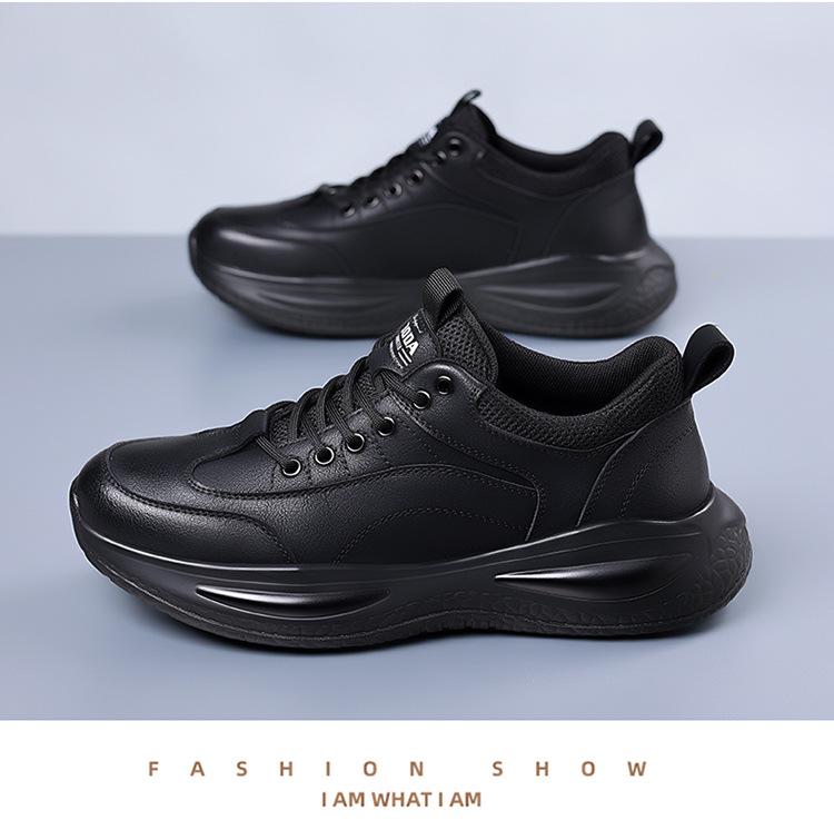 Men's Trendy Casual Sports Leather Shoes - Autumn/Winter 2024 Fashion Collection