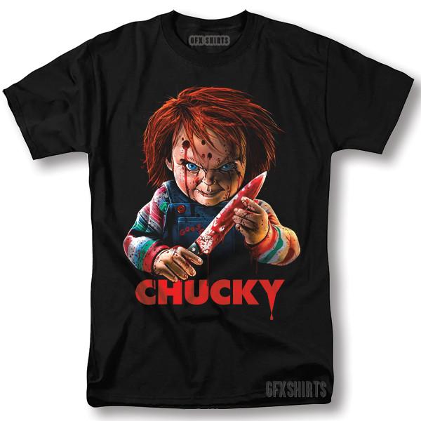 Chucky Childs Play 90s Holloween Horror Movie Vintage Graphic Design T-Shirt XXL