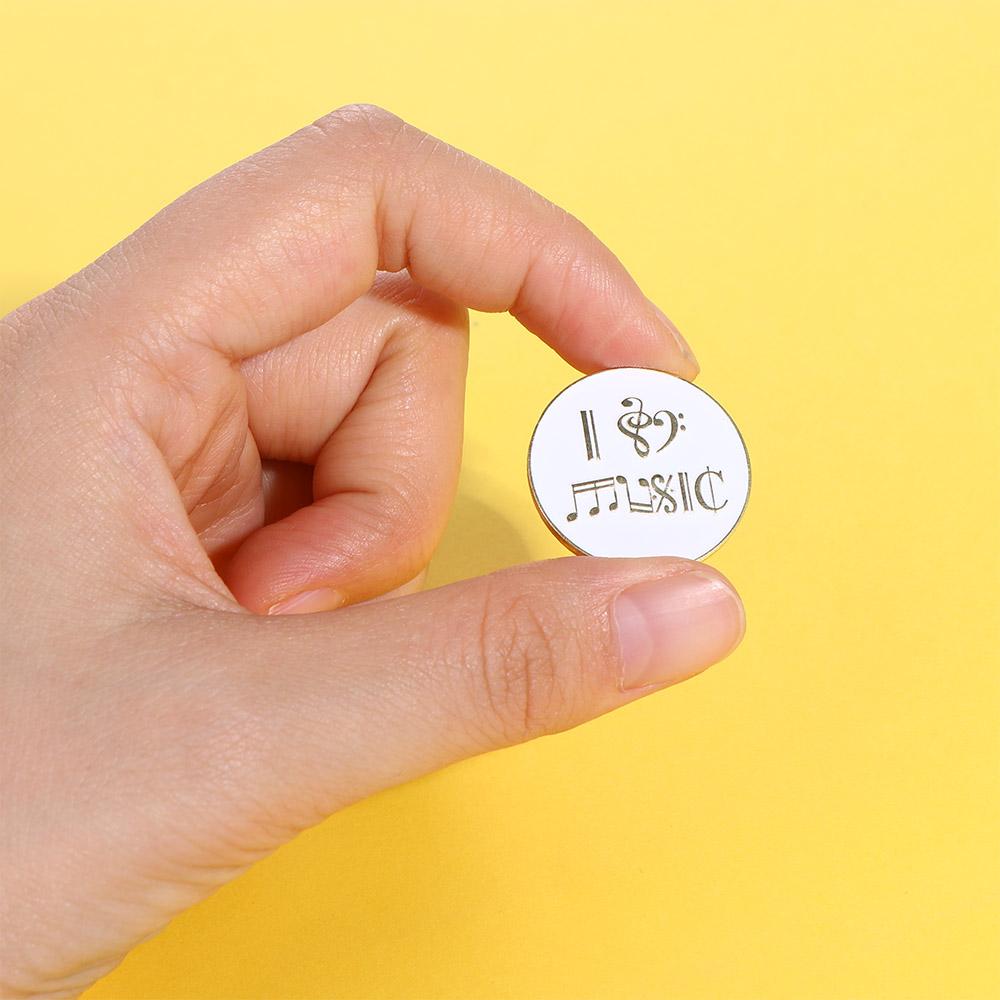 Metal Rock Personality Baking Paint Pin Backpack Decoration Music Enthusiast Badge Cartoon Brooch
