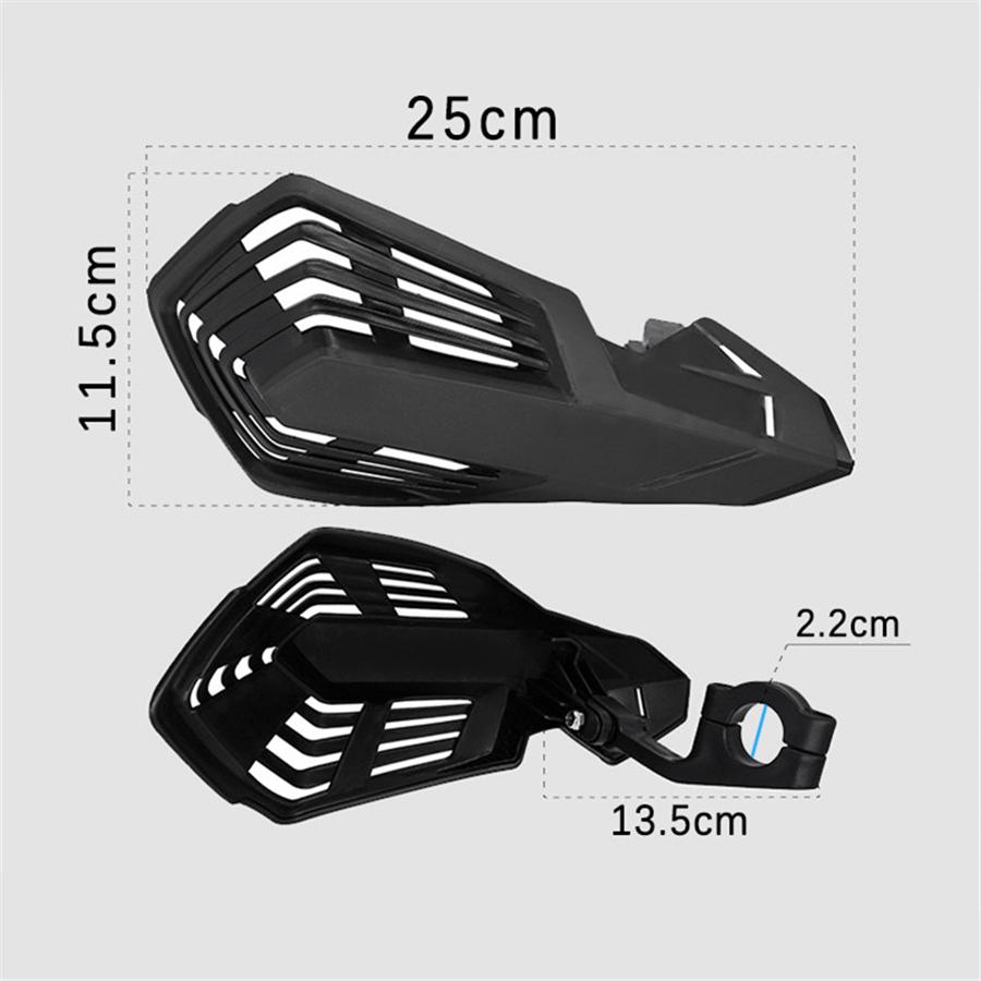 7/8'' Motorcycle Dirt Bike Hand Shield Handguard Protector Black Grille Style