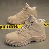 New Autumn Men'S Workwear Shoes Trend Breathable Durable Comfortable Ankle Boots Casual Cheap Shoes Sneakers Mid Top Boots
