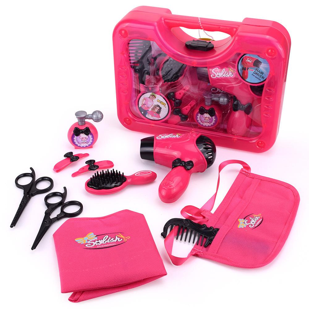 Children'S Simulation Hairdressing Play House Cosmetic Toys Hand Box Dresser Children'S Hairdresser