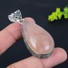 Natural Rose Quartz Gemstone Handmade 925 Sterling Silver Pendant 2.48" V5q06