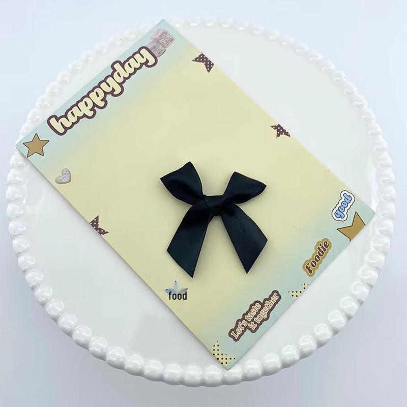 1.5cm Single-Sided Handmade Polyester Bow for Doll Plush Gift Box, Clothing, or Hair Accessory