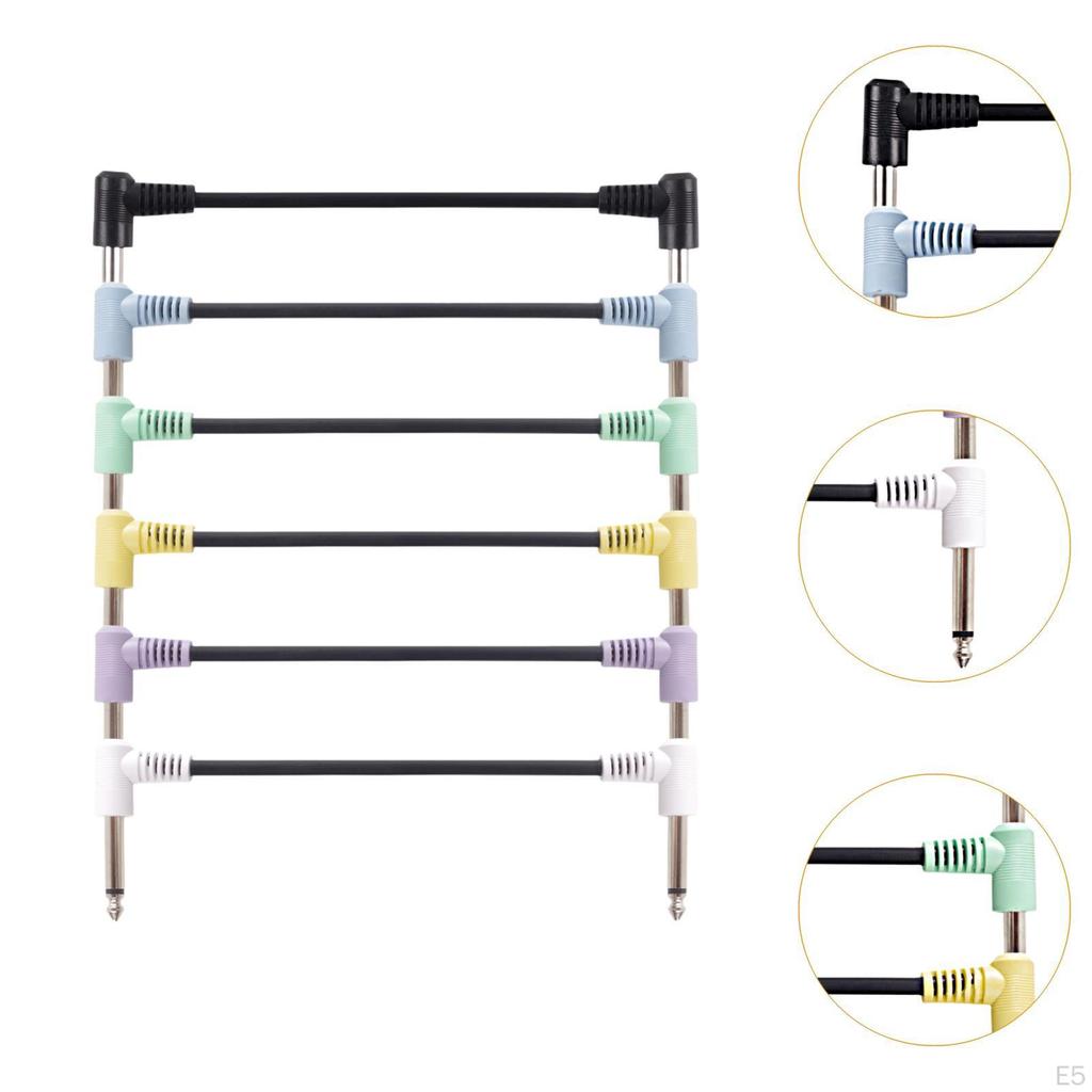 Câble d'Effets pour Guitare Électrique Câbles de Patch Adaptateur Stable Multi-usage Instrument pour