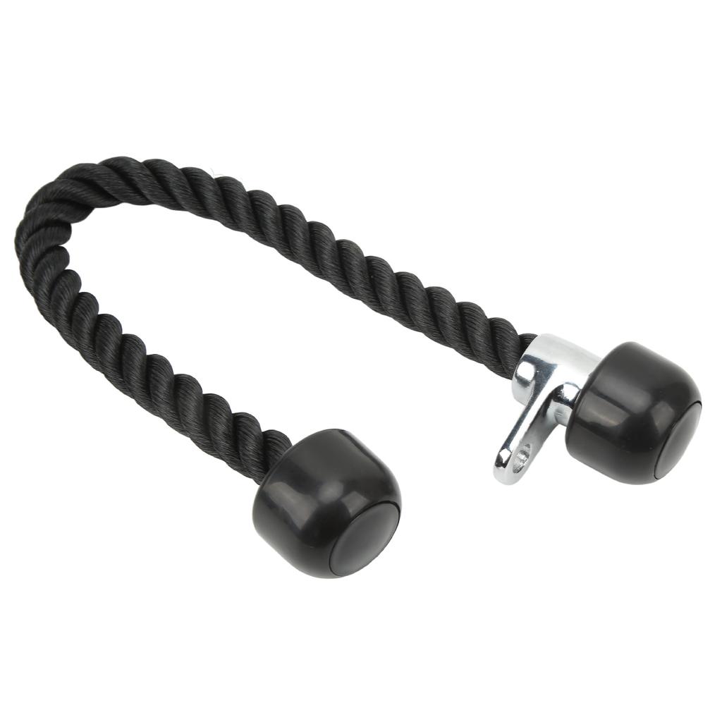 Doppelköpfiges Trainings-Bizeps-Zugseil für den Latzug, Fitnessstudio-Übung, Trizepsmuskel, Fitness, Spannseil