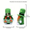 Green Top Hat Faceless Doll Ornament, Indoor Decoration for Spring Festival Decor Home Decor