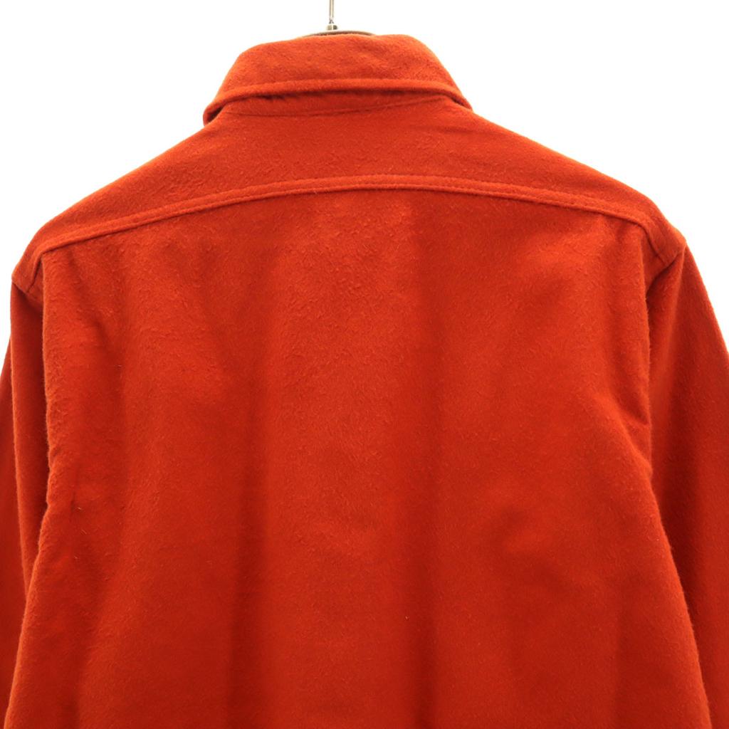 Woolrich 70s Vintage USA Made White Tag Long Sleeve Chamois Cloth Shirt Men's Used