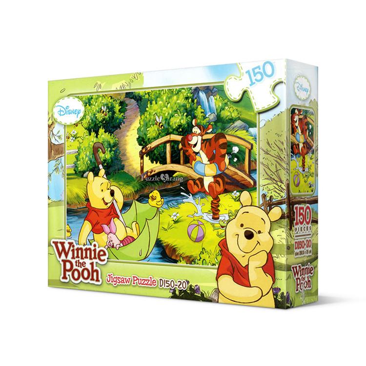 Winnie the Pooh - Umbrella Sailboat Jigsaw Puzzle Disney Animation 150 Pieces, Popular Korean Puzzle