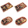 Cute Horse Pattern New Year Door Mat Red Non-slip Door Carpet Quick Dry Soft Bath Mat for Floor Protection