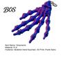 Cool Skeleton Hand Accessory Keychain, with Hanging Chain 3D Printed Ornament, Movable Gothic Ornament Joint Design Skull Palm Stress Relief