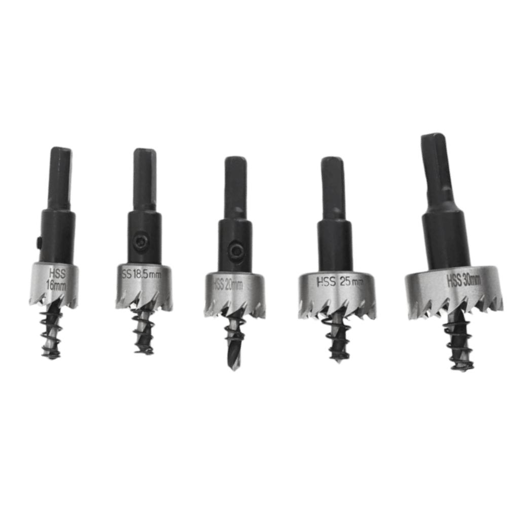 

5pcs Stainless Steel HSS Hole Saw High Speed Stee Hole Saw Cutter Wood Working