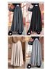 Women's High-Waist A-Line Culottes: Autumn/Winter, Loose, Slimming, Versatile, Lazy Style, Glutinous Rice