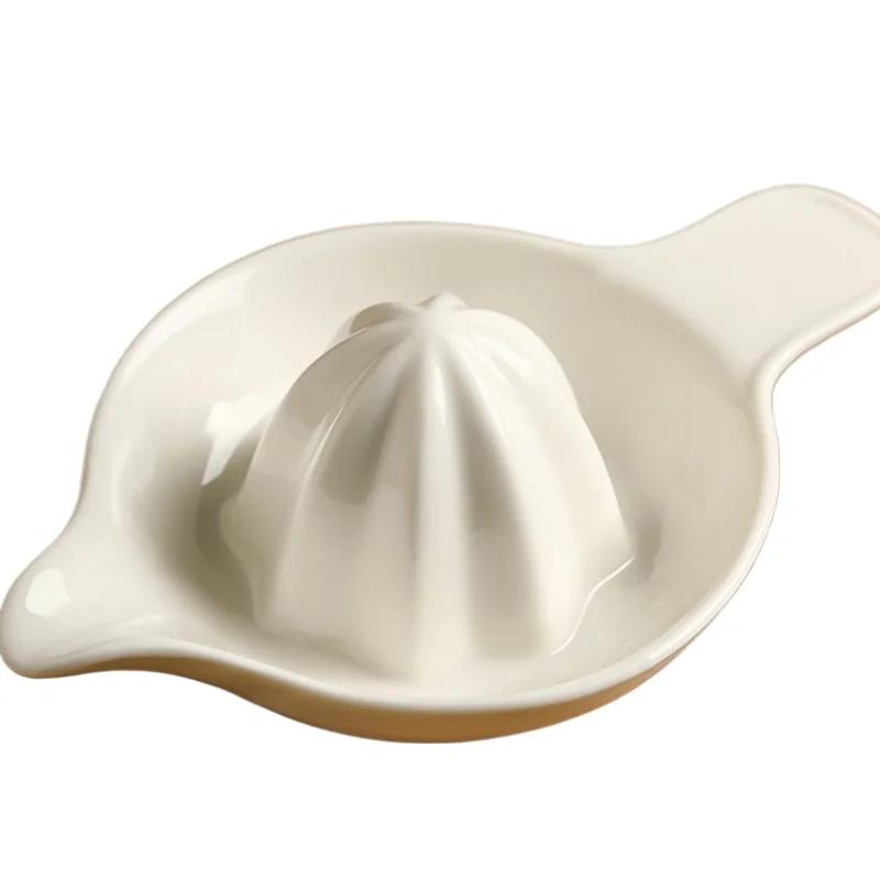 Nuovo Spremiagrumi Manuale Domestico Tazza per Succo d'Arancia Spremiagrumi in Ceramica Spremiagrumi per Limoni Gadget e Accessori da Cucina