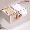 Schubladenstil Große Aufbewahrungsbox Schrank Transparentes Großmaul Cartoon Wattestäbchen Make-up-Baumwolle Badezimmer Ausziehbarer Aufbewahrungsregal