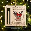 Wooden Christmas Money Holder Ornament Cash Gift Card Holder Hanging Decor Xmas Tree Pendant 2027 New Year Home Decor