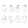 5/8/9pcs Stainlness Steel Cookie Cutter Mould Set Mini Easter Pastry Cookies Sandwich Biscuit Baking Molds Cake Decoration Tools