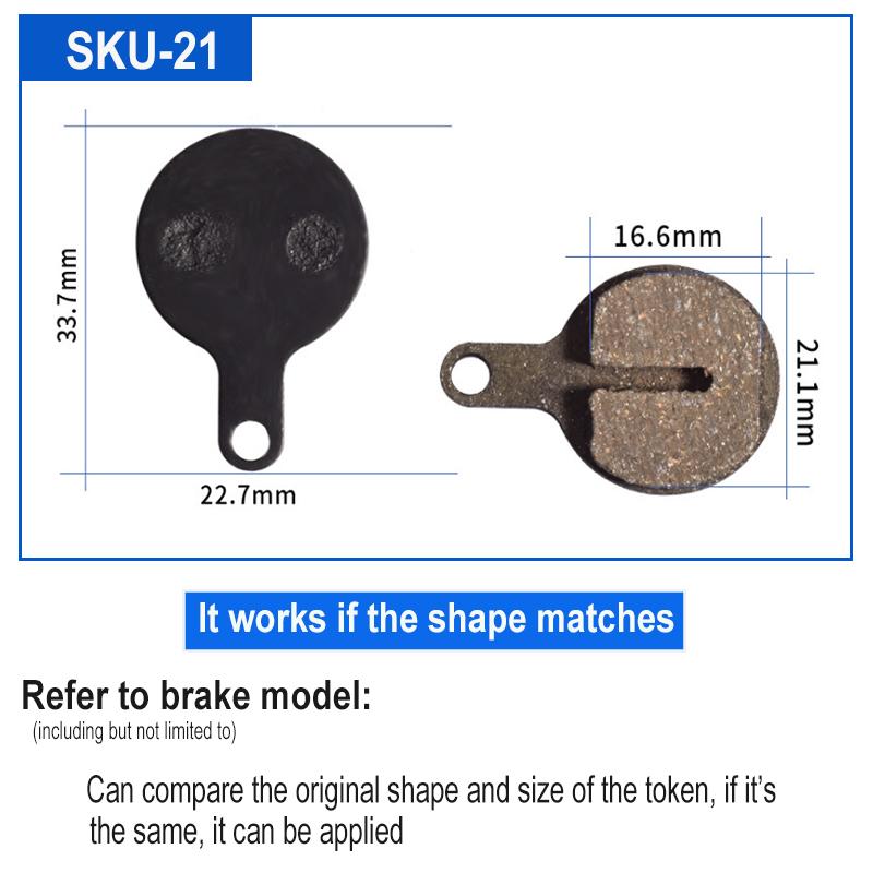 4 par Resin sykkel sykkel skive bremseklosser for SHIMANO SRAM AVID HAYES Magura Formula og scooter sykkel skive bremse