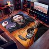 1pc Jin singer2 Print Area Rug - Soft, Washable Non-Slip Indoor Mat for Office Chairs, Living Room, Home Office Decorative Rug