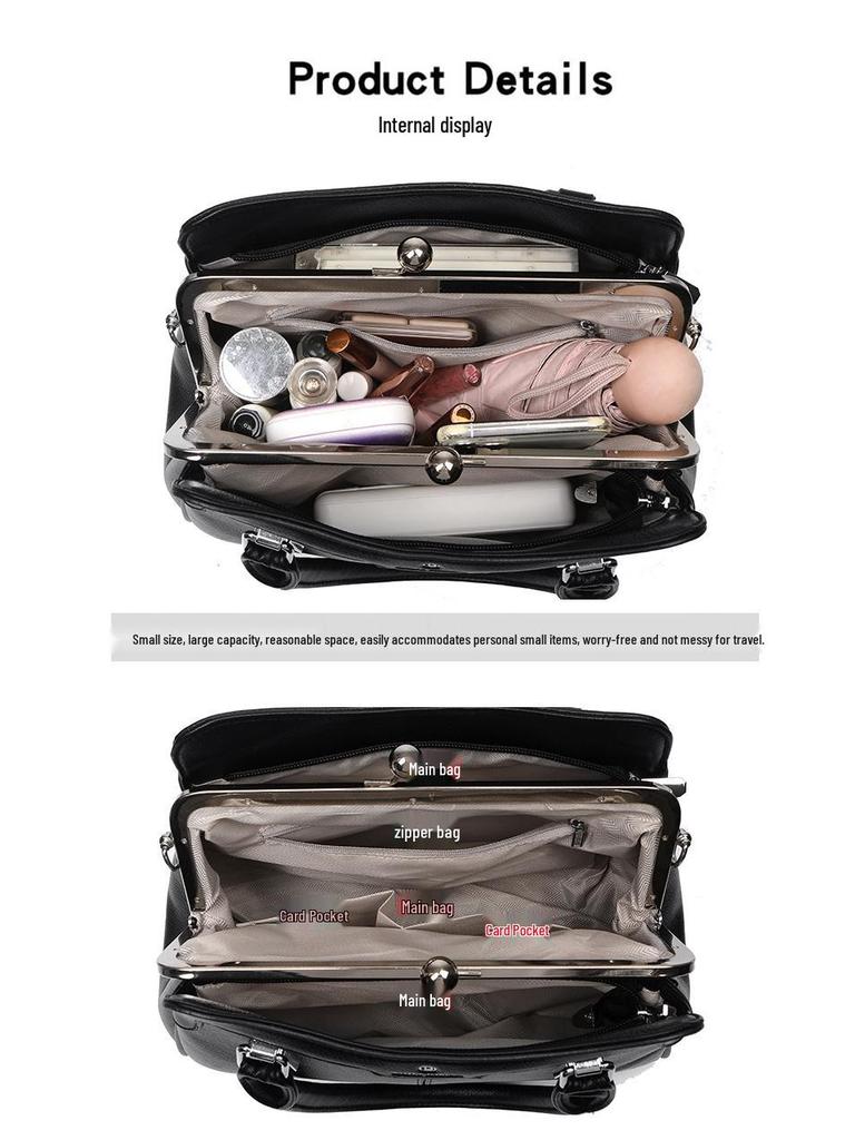 2025 New Women's Single Shoulder & Crossbody Soft Leather Handbag - Large Capacity