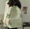Niche Design Simple Backpack Female College Student Junior High School Girl Japanese Soft Girl Bubble Grid High Value Schoolbag