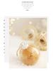 Striped Transparent Linen Christmas Ball Ornaments Set for Tree Decoration