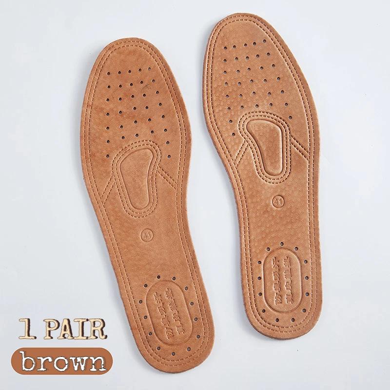 

Кожаные стельки для обуви для мужчин и женщин, плоскостопие, легкие кожаные туфли на плоской подошве из коровьей кожи, удобные дезодорирующие ортопедические стельки 45 (275mm)